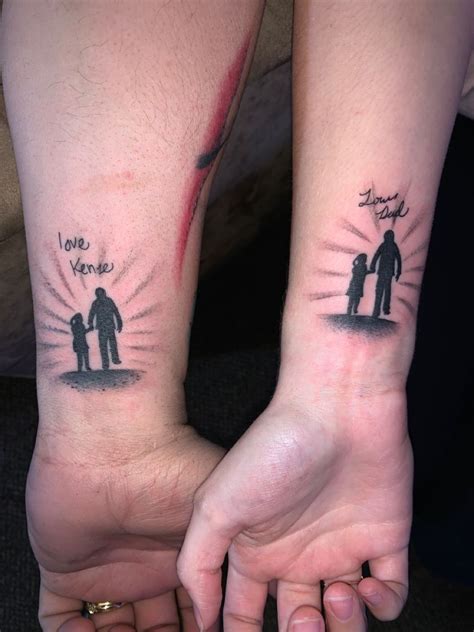 dad and daughter tattoos